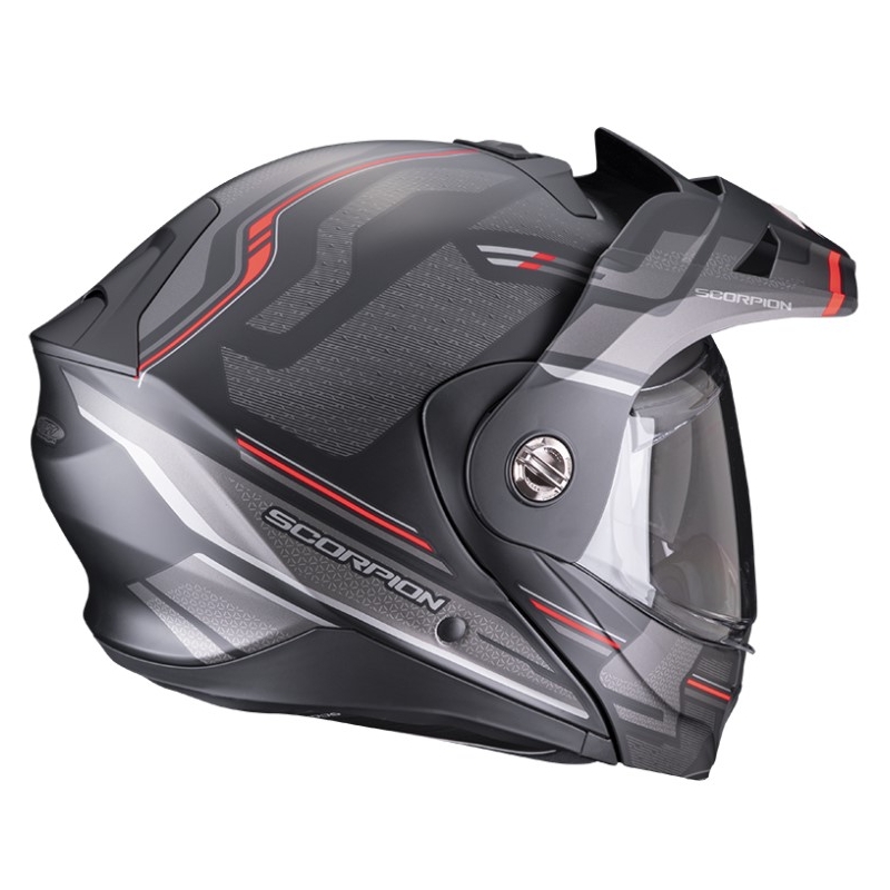 Motorcykelhjelm SCORPION ADX-2 CARRERA mat sort-rød