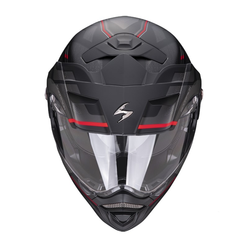 Motorcykelhjelm SCORPION ADX-2 CARRERA mat sort-rød