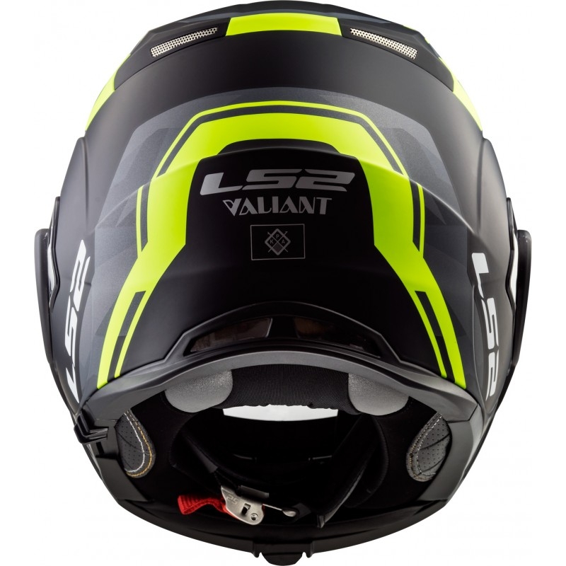 Překlápěcí přilba LS2 FF399 Valiant Line černo-fluo žlutá - II. jakost