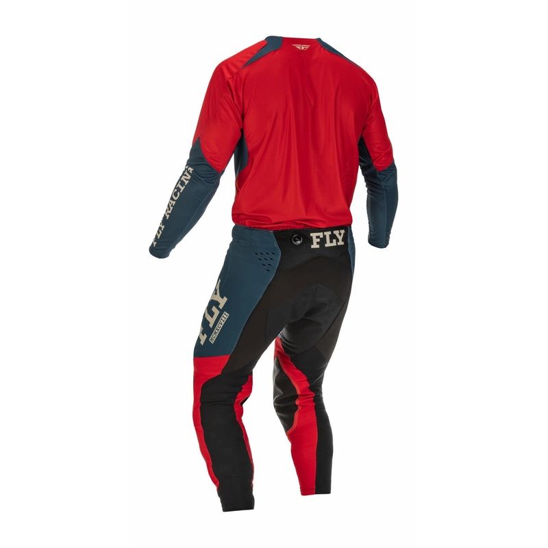 Motokrosové kalhoty FLY Racing Evolution DST 2022 červeno-šedé
