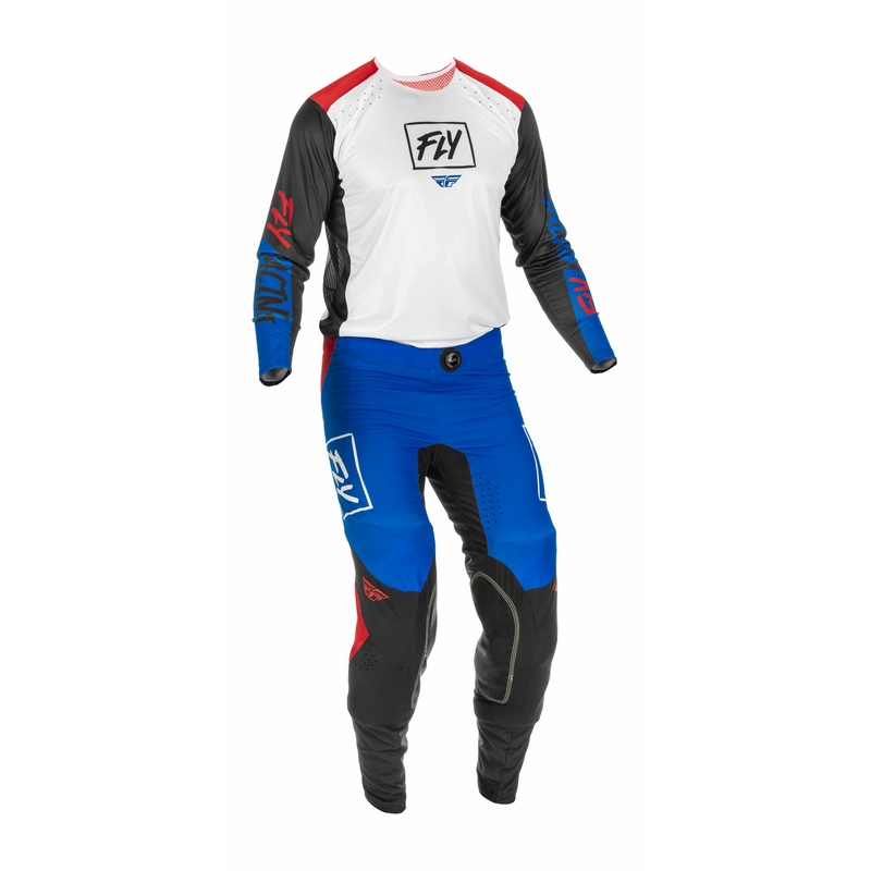 Motokrosové kalhoty FLY Racing Lite 2022 červeno-černo-modré