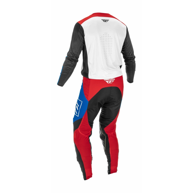 Motokrosové kalhoty FLY Racing Lite 2022 červeno-černo-modré