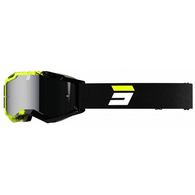 Motocross-briller Shot Iris 2.0 Fusion sort-fluogul