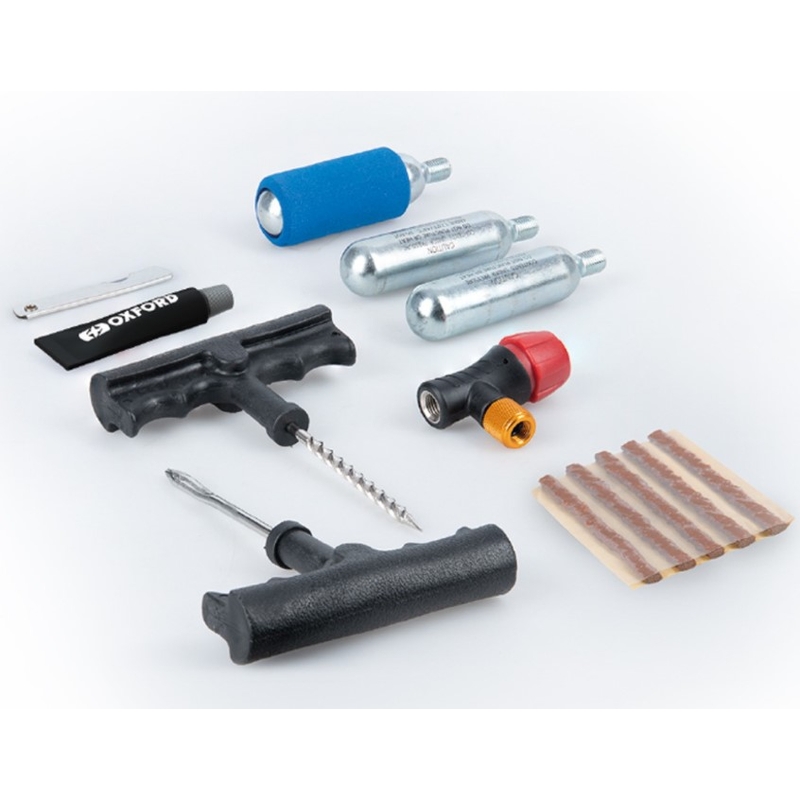 Reparationssæt med 12 dele til Oxford slangeløse motordæk