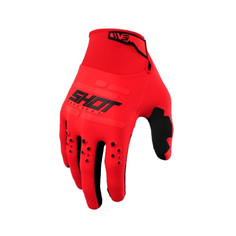 Motocross-handsker Shot Vision rød