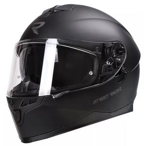 Integral motorcykelhjelm Street Racer Magna sort mat