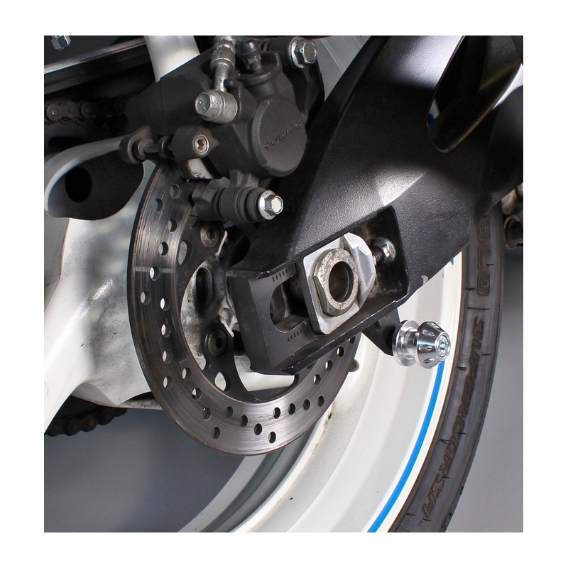 Ruller til bageste svingarm R-TECH M6 sølv