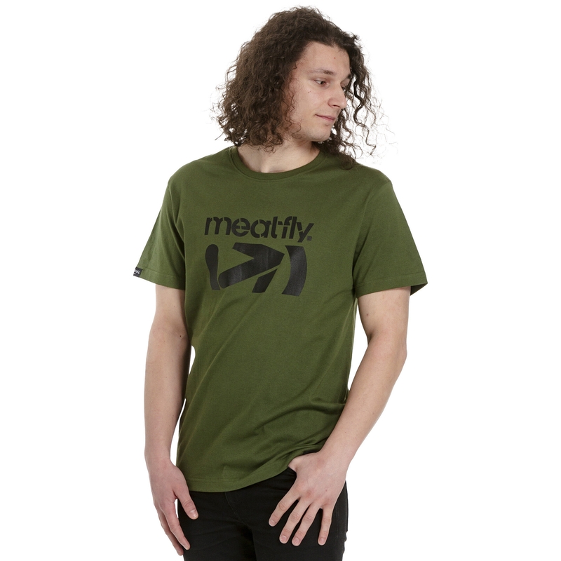 T-shirt Meatfly Podium grøn udsalg