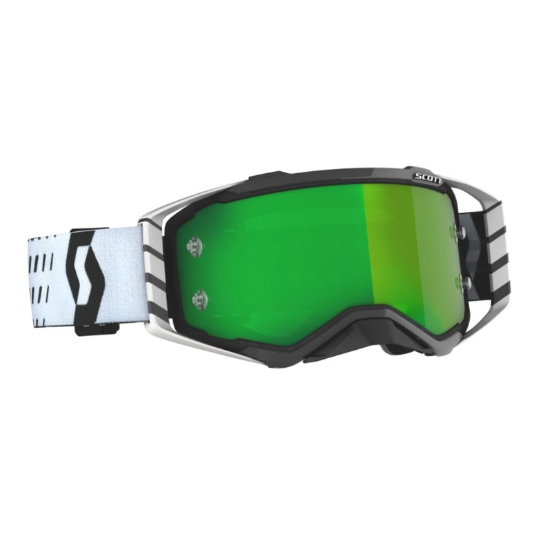 Motocrossbriller SCOTT Prospect sort og hvid