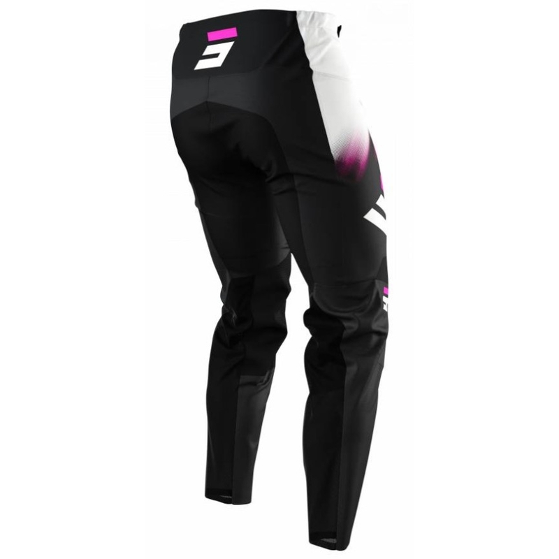 Motocrossbukser til børn Shot Devo Versus sort-hvid-pink udsalg