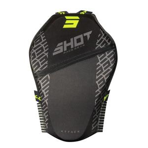 Rygbeskyttelse Shot Attack sort-fluogul