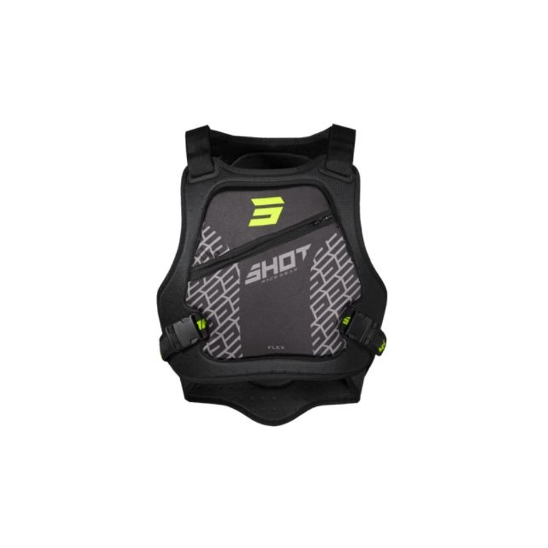 Beskyttelsesvest til børn Shot Armor sort-fluogul udsalg