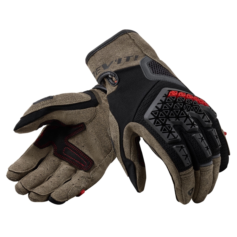 Motorcykelhandsker Revit Mangrove brun-sort