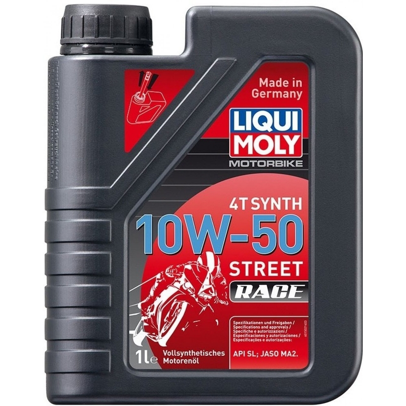 LIQUI MOLY Motorcykel 4T Synth 10W50 Race 1 L
