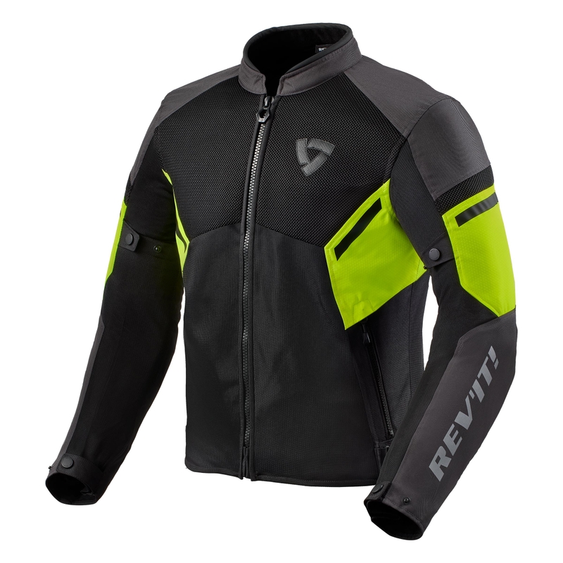 Revit GT-R Air 3 sort-fluogul motorcykeljakke