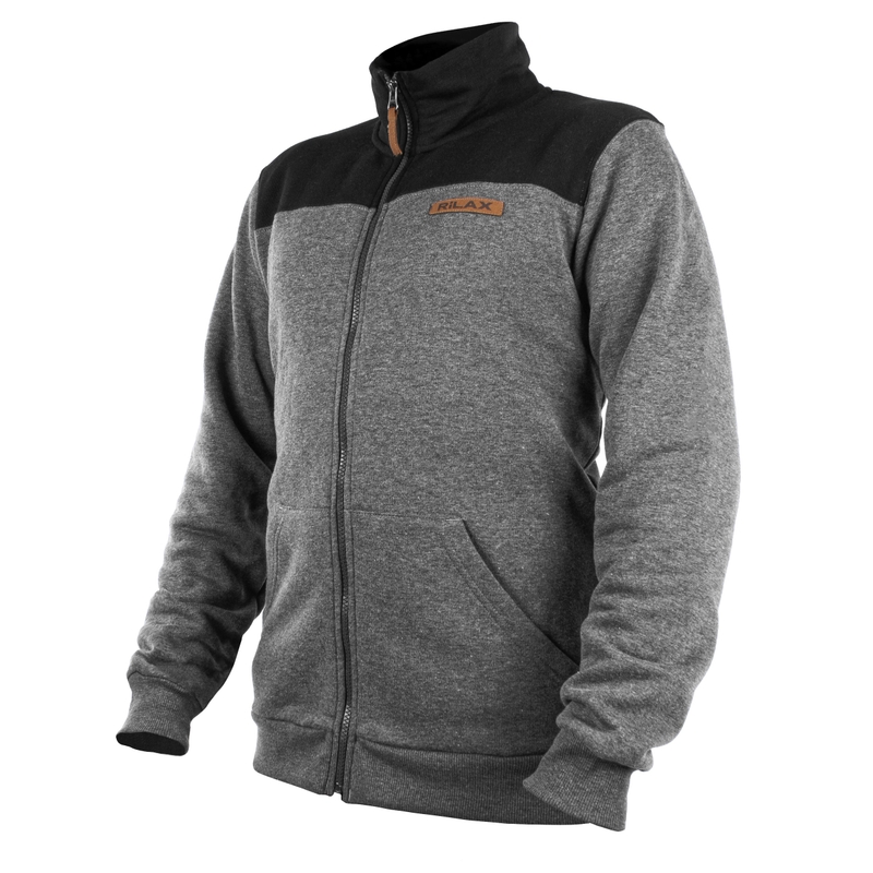 Rilax Nerr sweatshirt til mænd, sort-grå udsalg