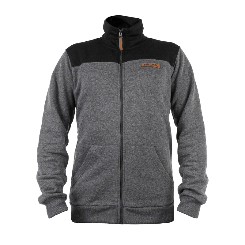 Rilax Nerr sweatshirt til mænd, sort-grå udsalg