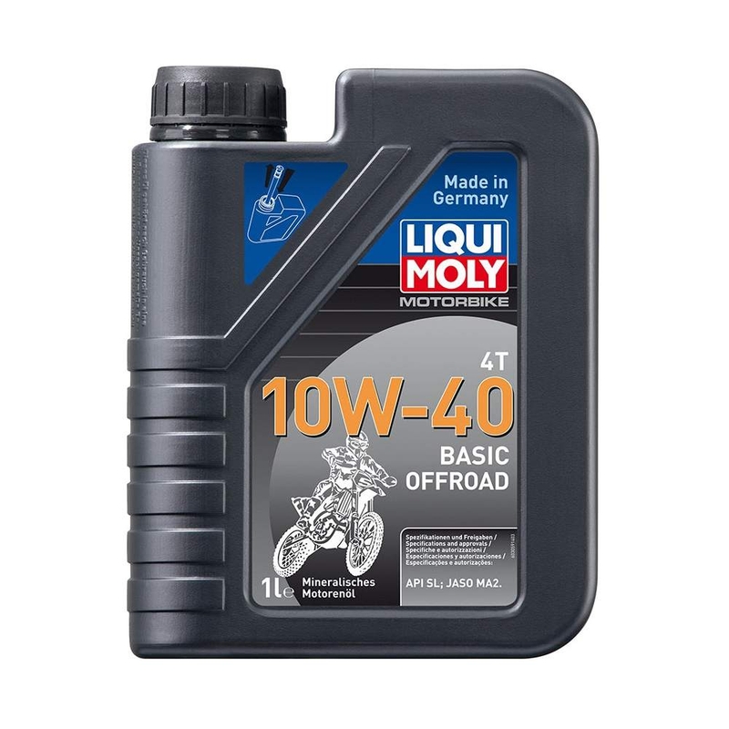 Motorolie LIQUI MOLY Motorcykel 4T 10W40 Basic Offroad 1 l udsalg