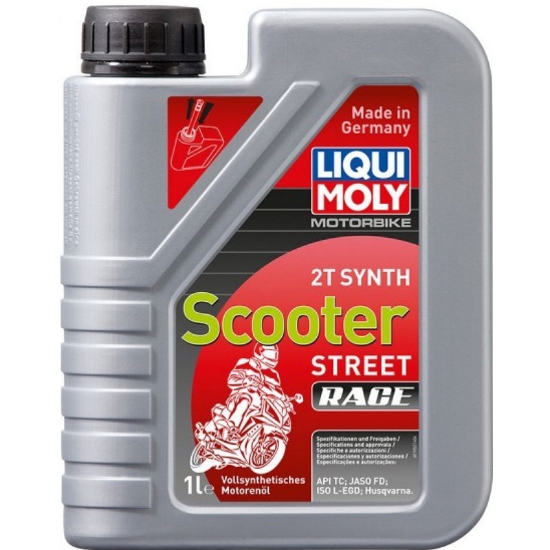 LIQUI MOLY Motorcykel 2T Synth Scooter Race motorolie 1 l