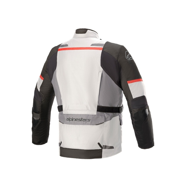 Alpinestars Andes Drystar grå-sort-rød motorcykeljakke