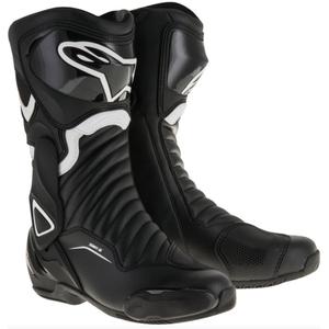 Alpinestars S-MX 6 motorcykelstøvler sort-hvid