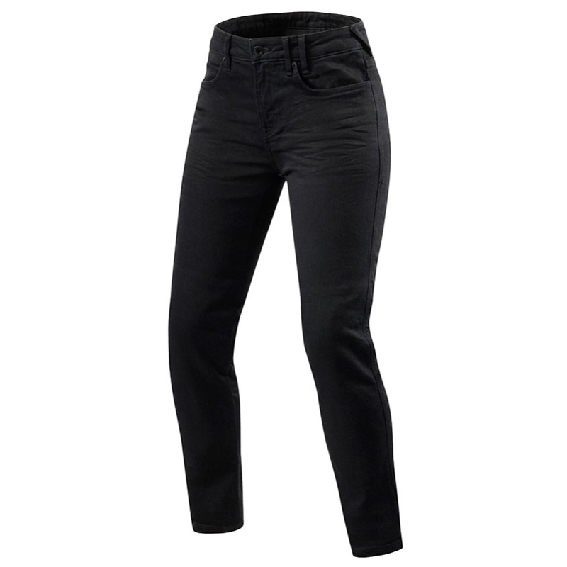 Revit Maple 2 SK Black Cropped Motorcycle Jeans til kvinder udsalg