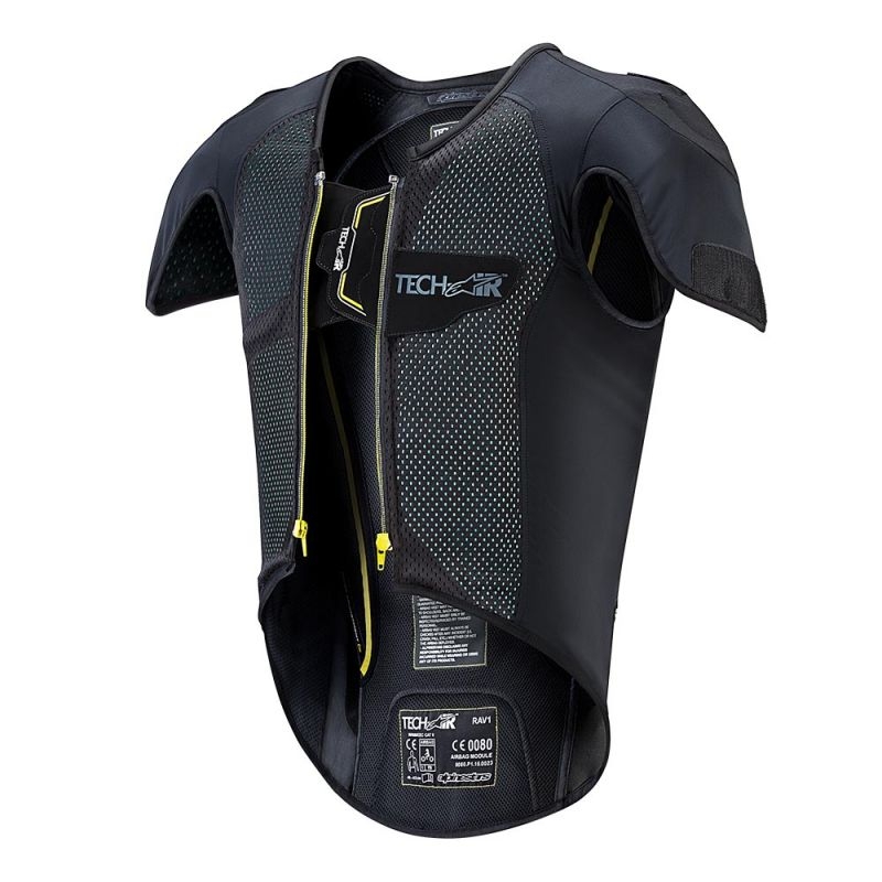 Alpinestars Tech-Air® Race Vest airbagforing sort og gul udsalg