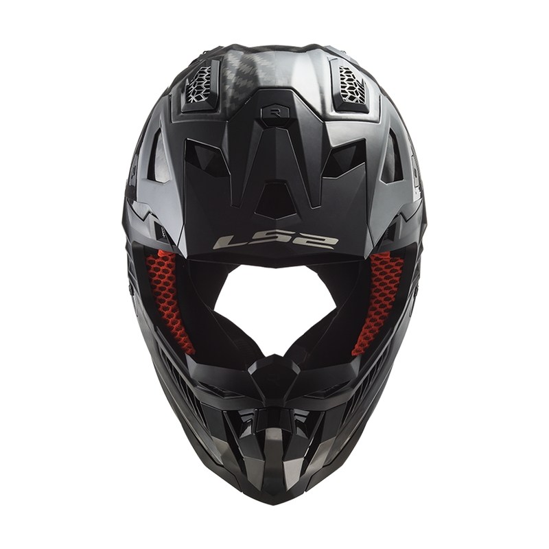 Motocrosshjelm LS2 MX703 X-Force Solid Carbon sort