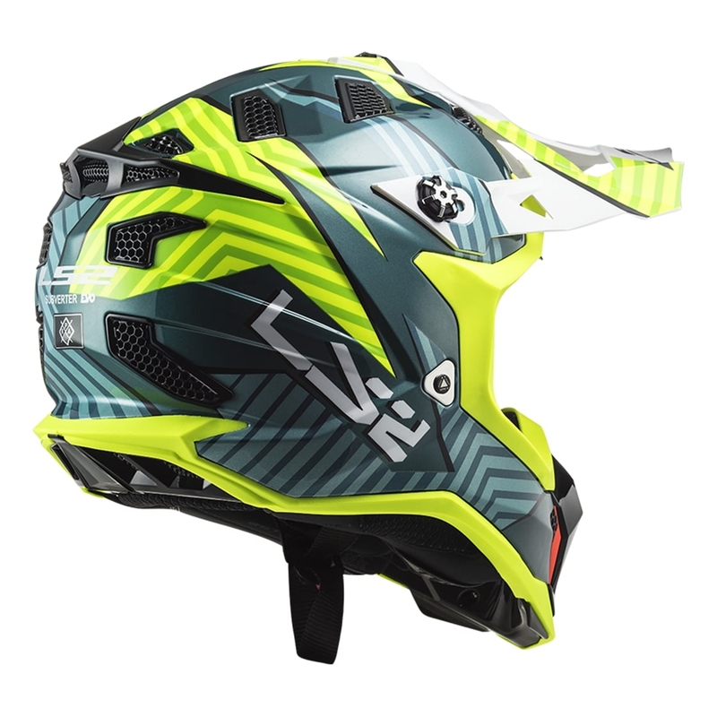 Motokrosová přilba LS2 MX700 Subverter EVO Astro zeleno-fluo žlutá