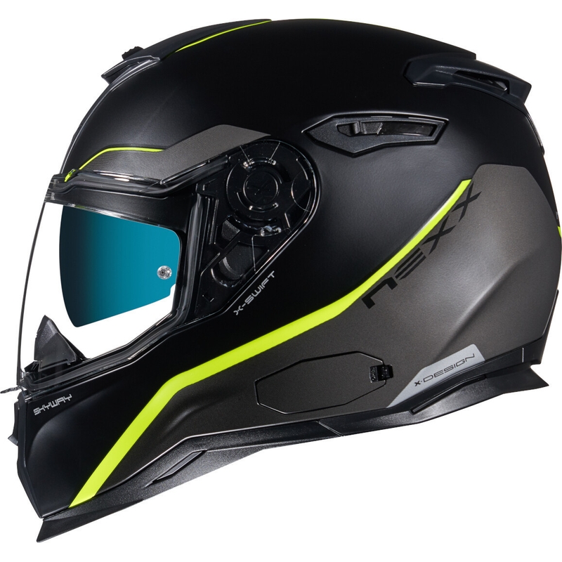 NEXX SX.100 Skyway sort-fluogul integreret motorcykelhjelm udsalg