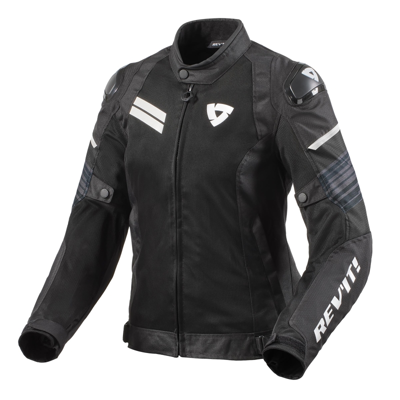 Revit Apex Air H2O motorcykeljakke til kvinder i sort og hvid udsalg