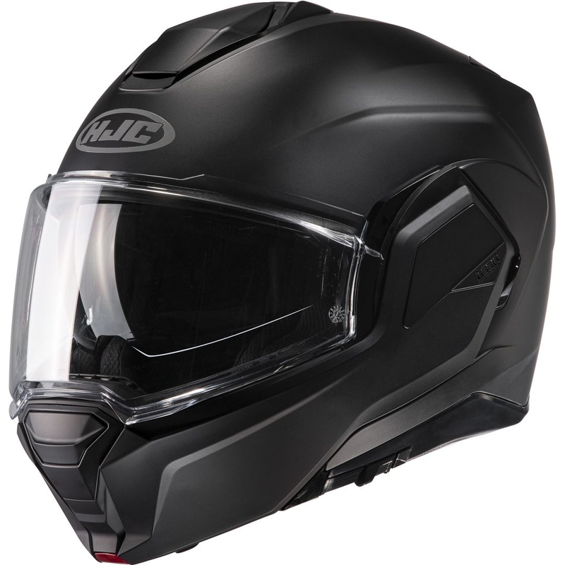 HJC I100 Solid semi-flad sort flip-up motorcykelhjelm