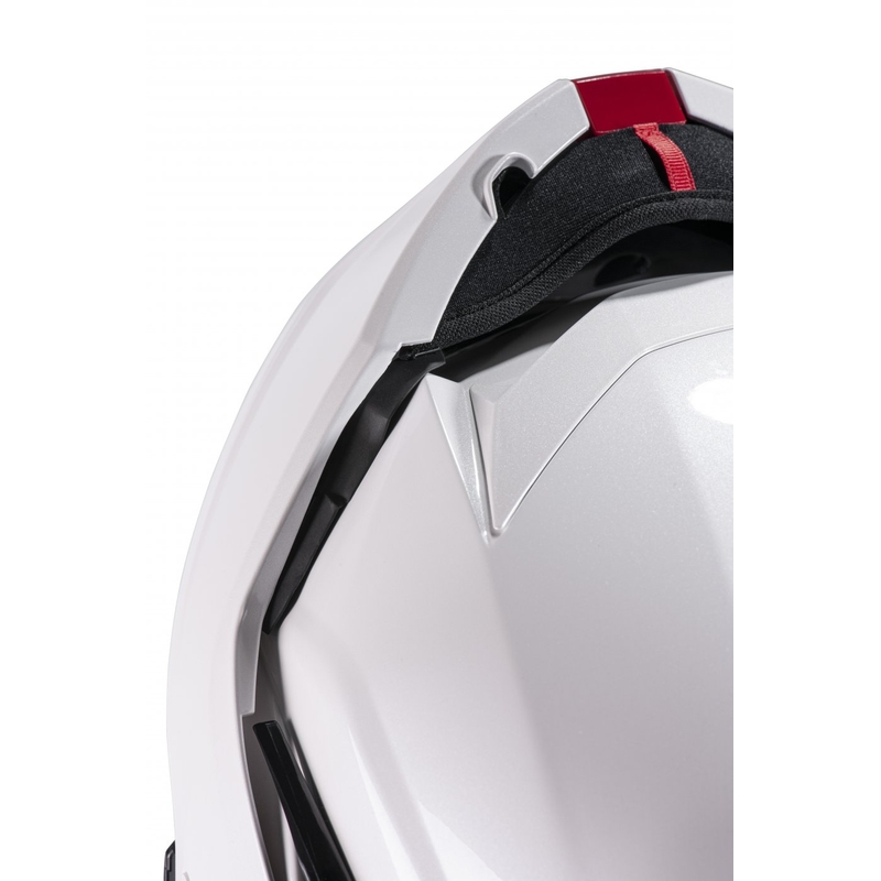 HJC I100 Solid pearl white flip-up motorcykelhjelm