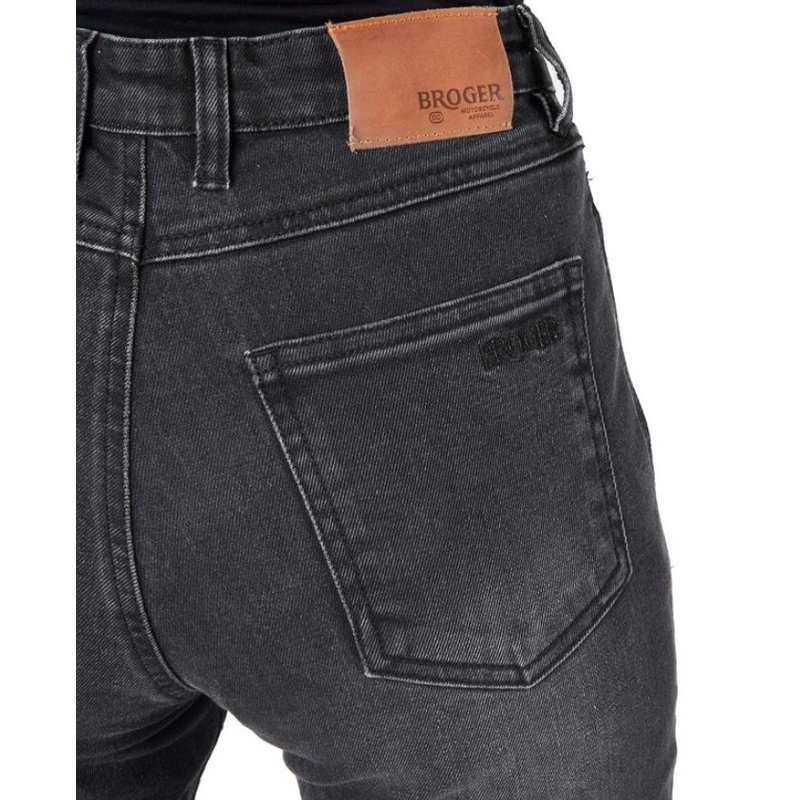 BROGER Florida II motorcykeljeans til kvinder, sort udsalg