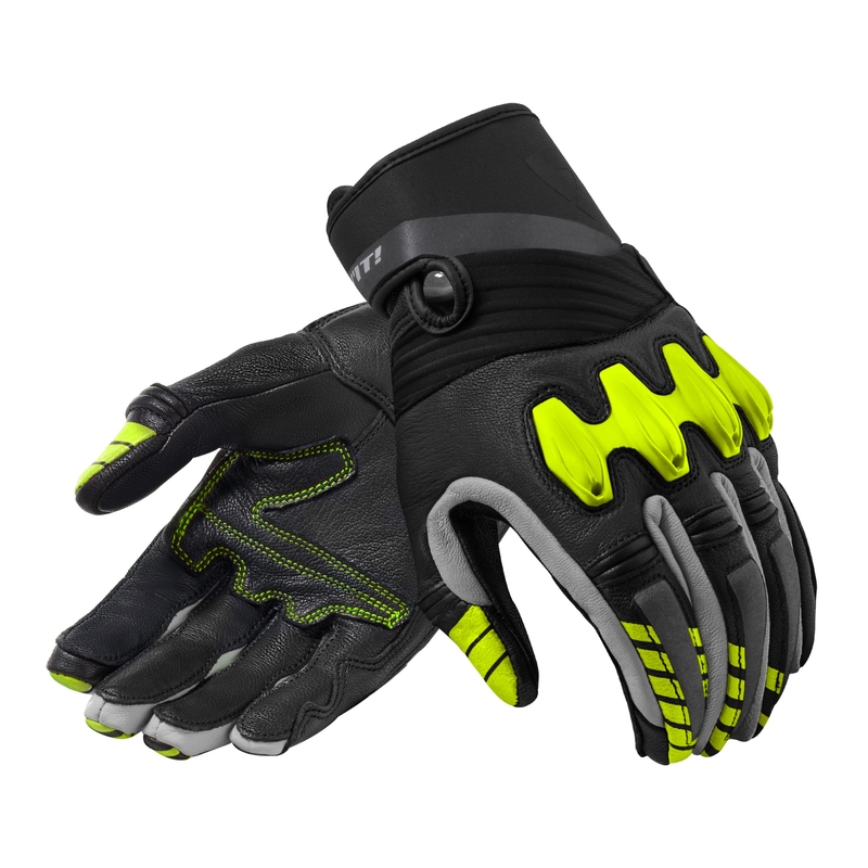 Motorcykelhandsker Revit Energy sort-fluogul udsalg