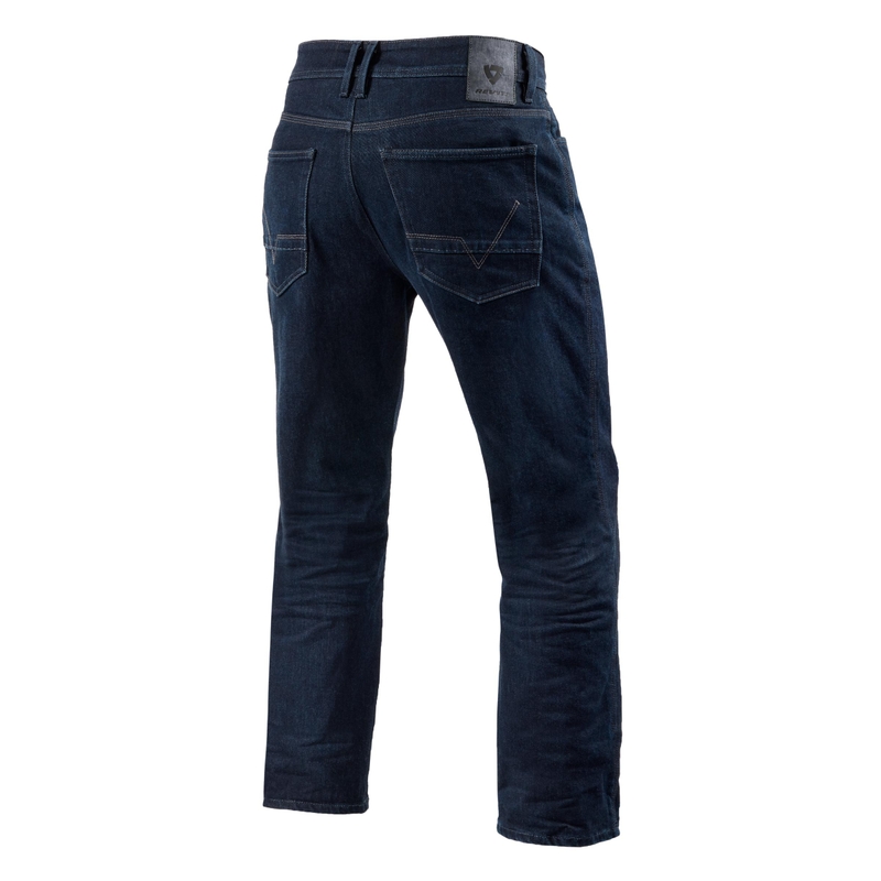 Motorcykeljeans Revit Lombard 3 RF mørkeblå cropped