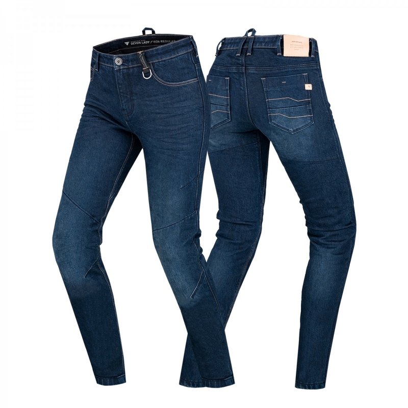 Shima Devon mørkeblå motorcykeljeans til kvinder