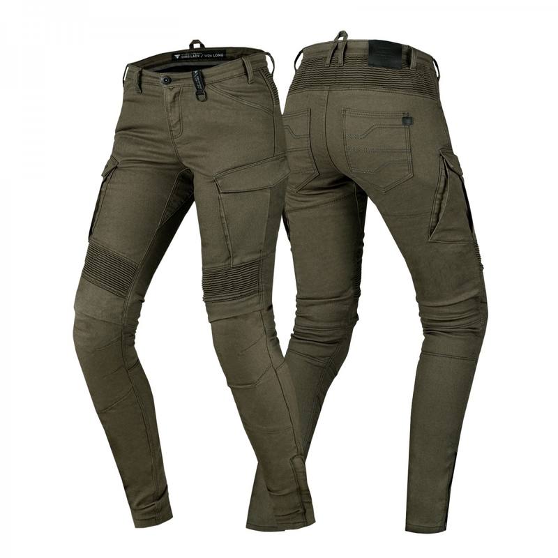 Shima Giro 2.0 khaki motorcykeljeans til kvinder udsalg