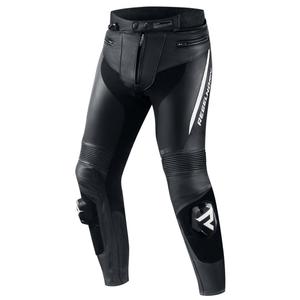 Rebelhorn Fighter sorte og hvide motorcykelbukser udsalg
