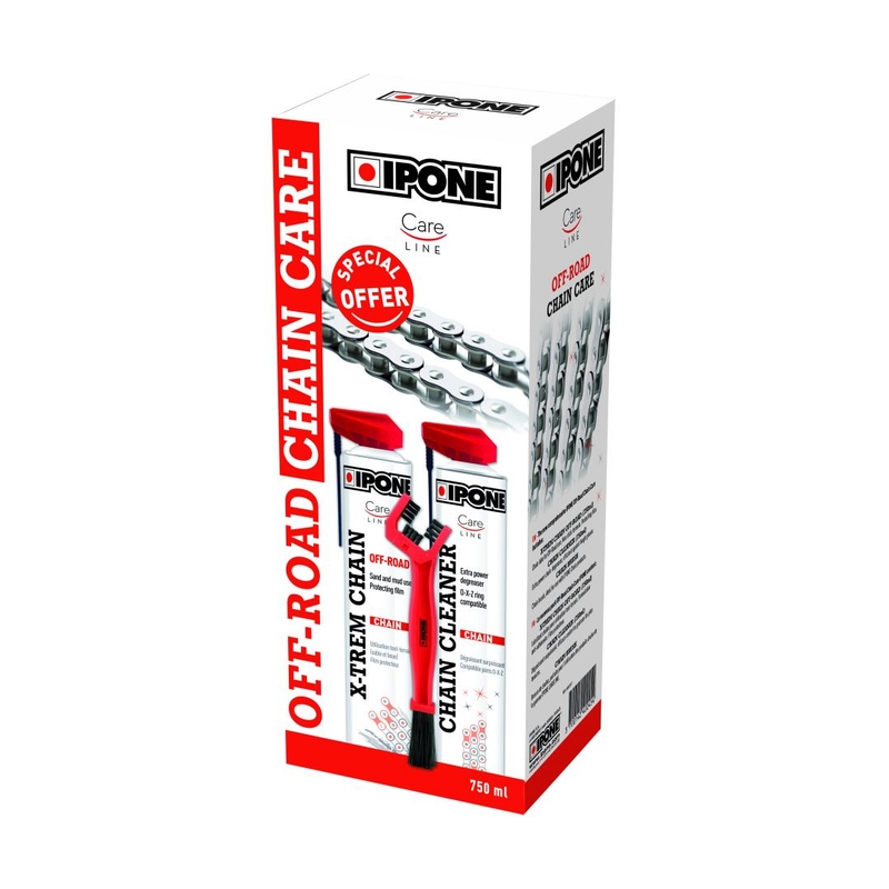 Ipone Off Road Chain Care rengørings- og smøringssæt