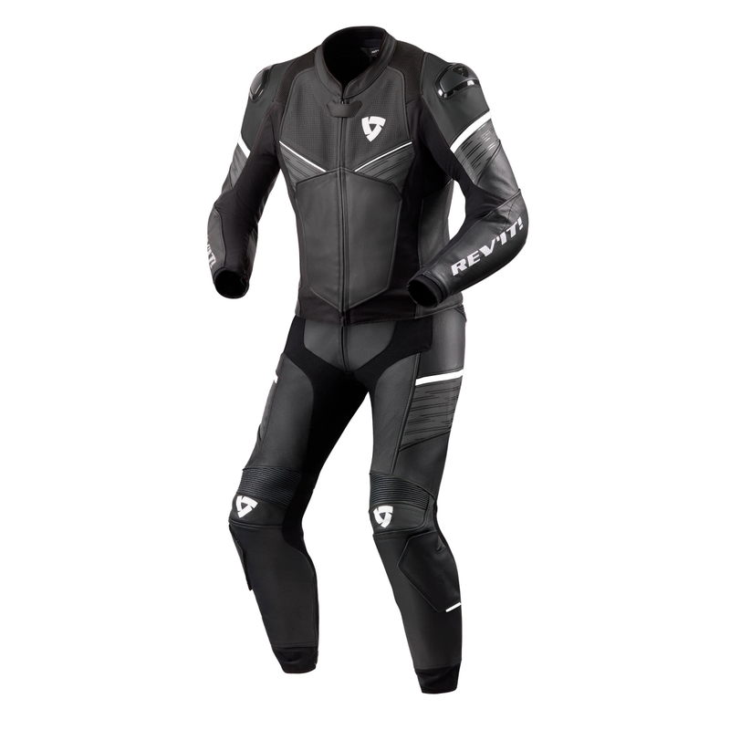 Revit Beta sort og hvid motorcykeloveralls udsalg