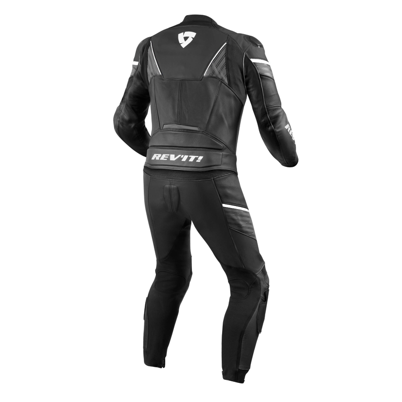 Revit Beta sort og hvid motorcykeloveralls udsalg