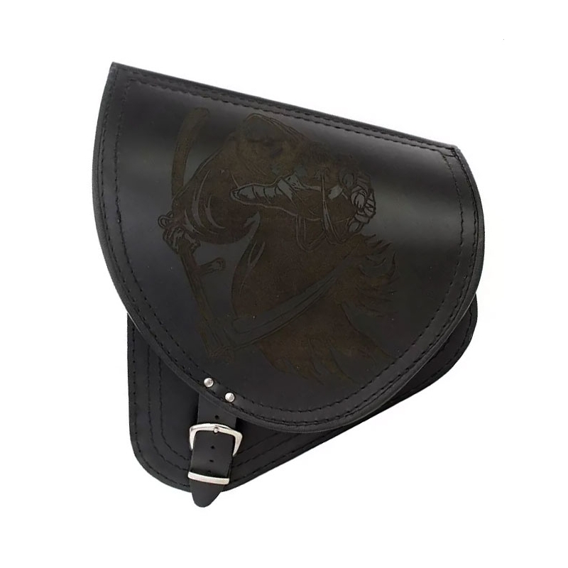 Motorcykeltaske i læder HD Softail RSA-54 Grim Reaper