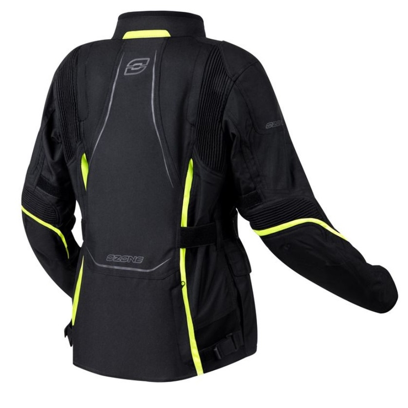 Ozone Sahara Black-Fluo Yellow motorcykeljakke til kvinder udsalg