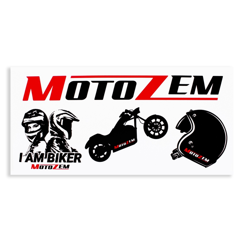 MotoZem Chopper klistermærkesæt
