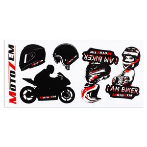 MotoZem Mix klistermærkesæt