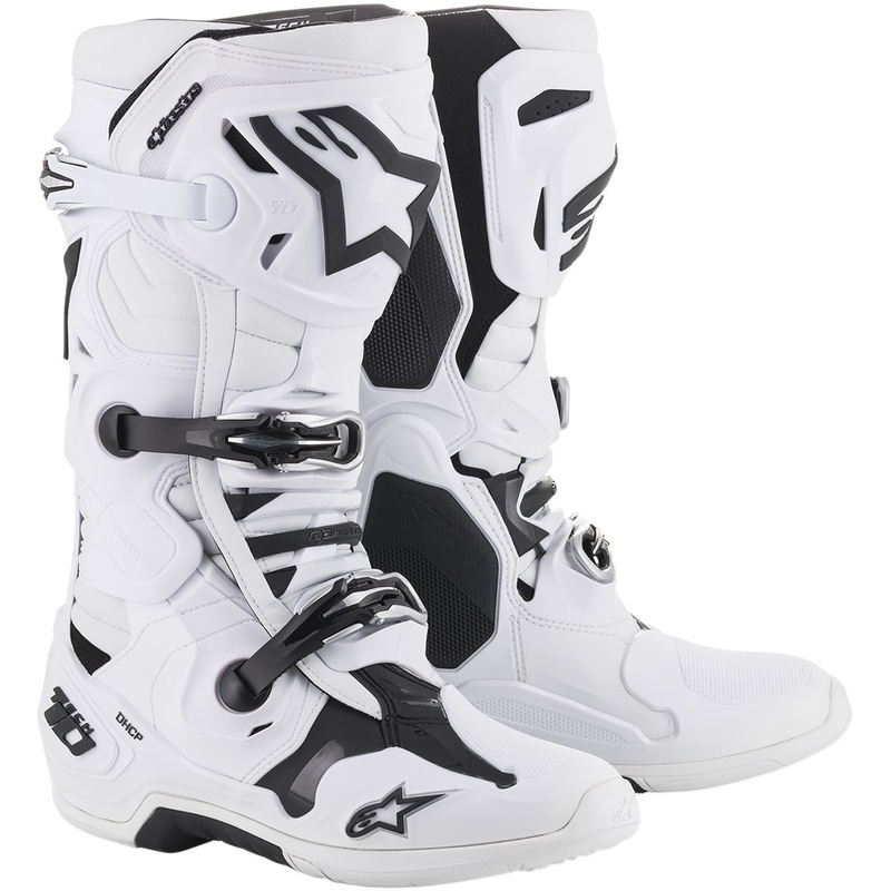 Alpinestars Tech 10 motorcykelstøvler hvid