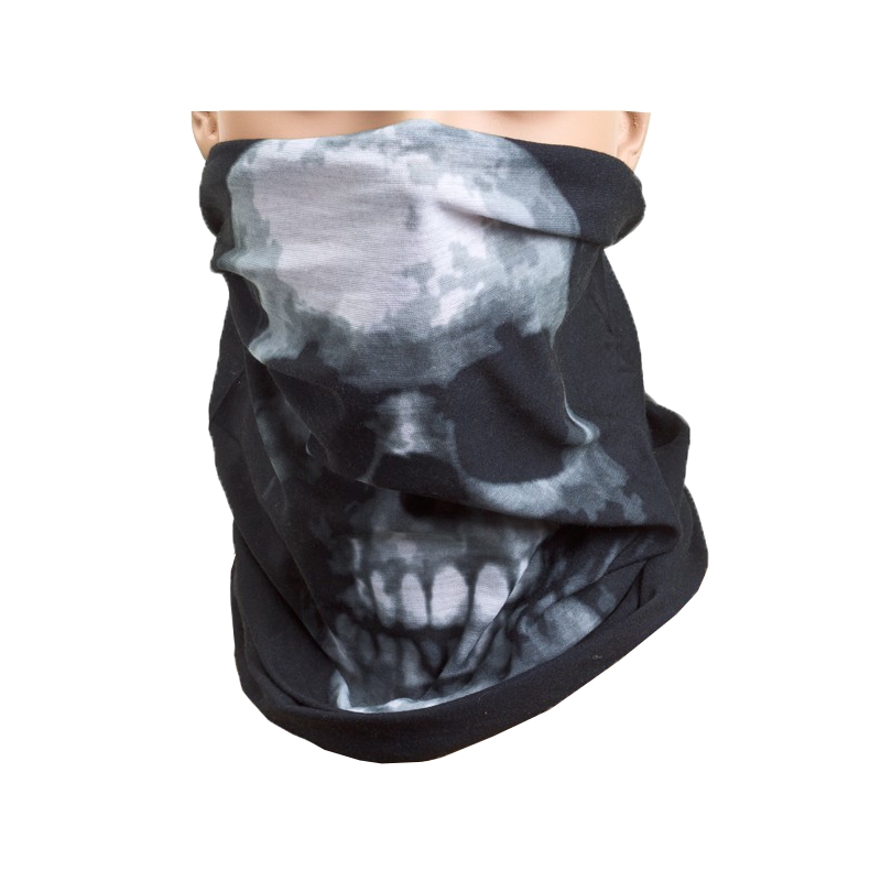 Roleff Big Skull halsvarmer sort