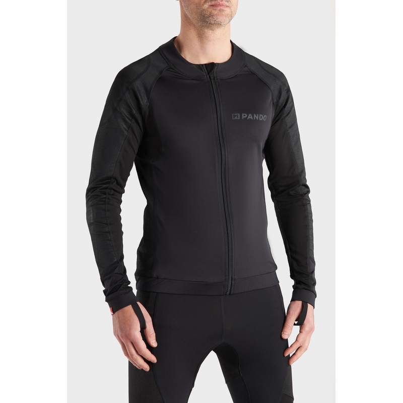 Motorcykelskjorte PANDO MOTO Shell UH sort udsalg