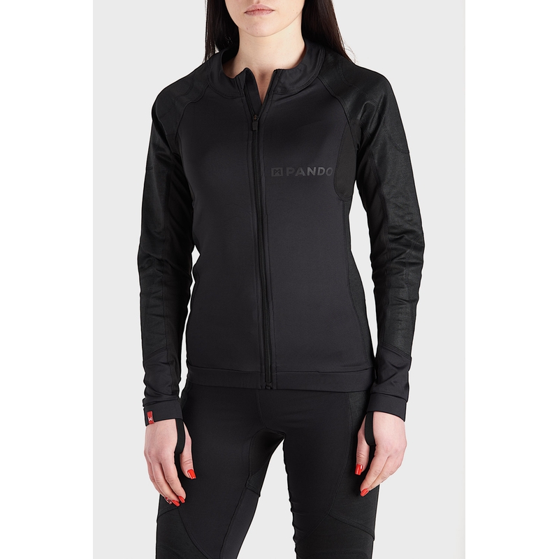 Motorcykelskjorte PANDO MOTO Shell UH sort udsalg